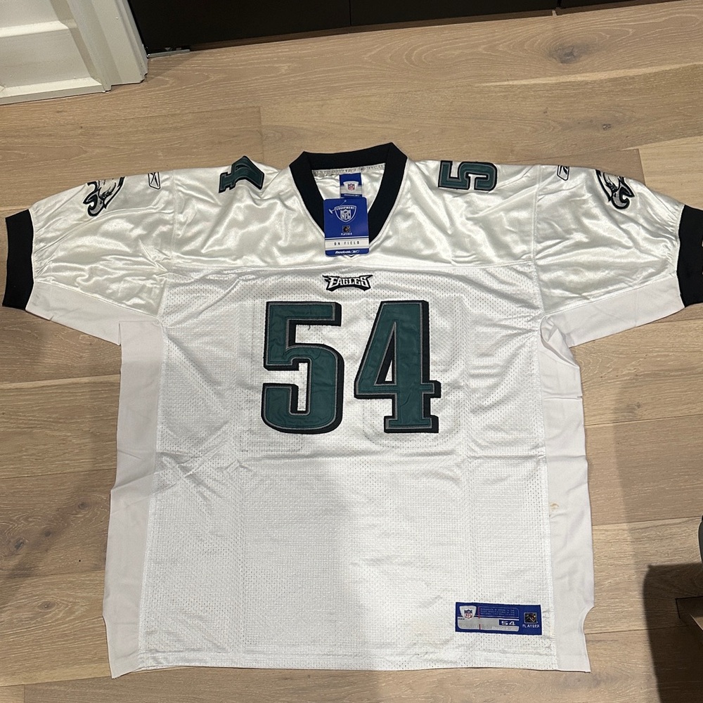 Eagles Trotter White and Green Men's Jersey - Slight Stains See Pictures